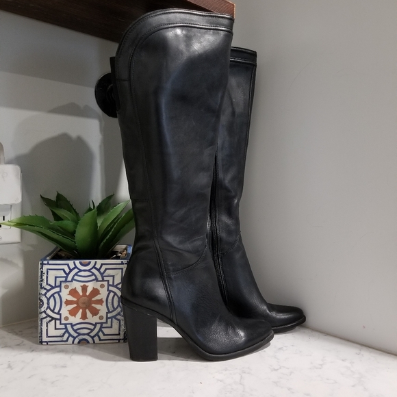 Audrey Brooke Shoes - 👢 BLACK LEATHER BOOTS